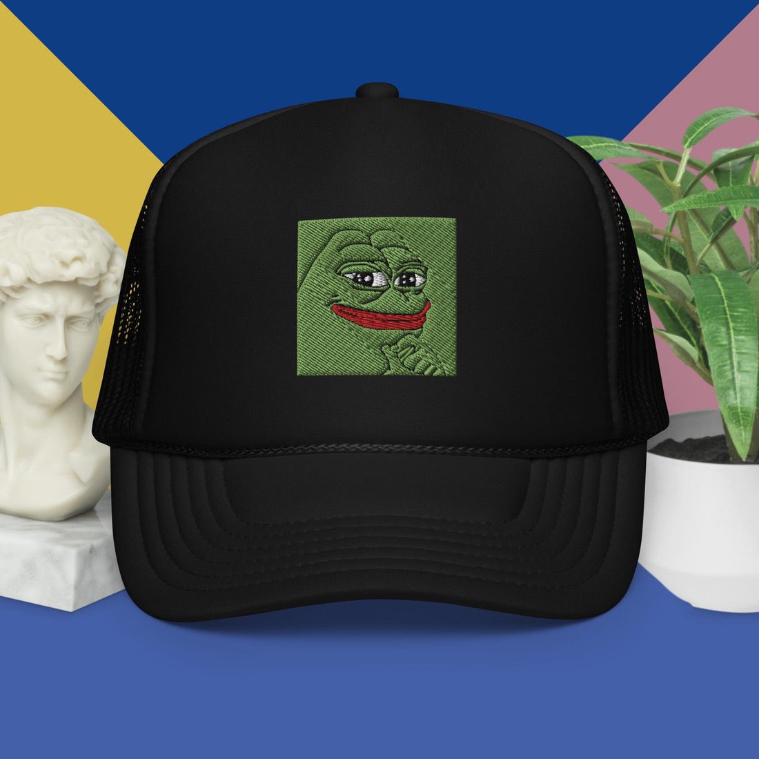 pepehat69's tweet photo. First tweet. Also first product available at https://t.co/mtbITPQ5G2 https://t.co/0YAFoD4XEz