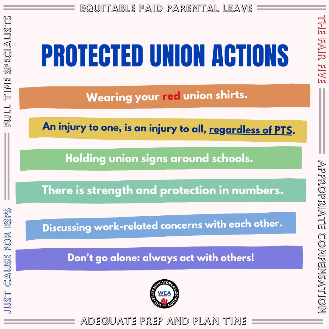 WEAunion's tweet image. A quick reminder. We’ve got your backs! 💪🌹 #fairfivenow #whatwillittake