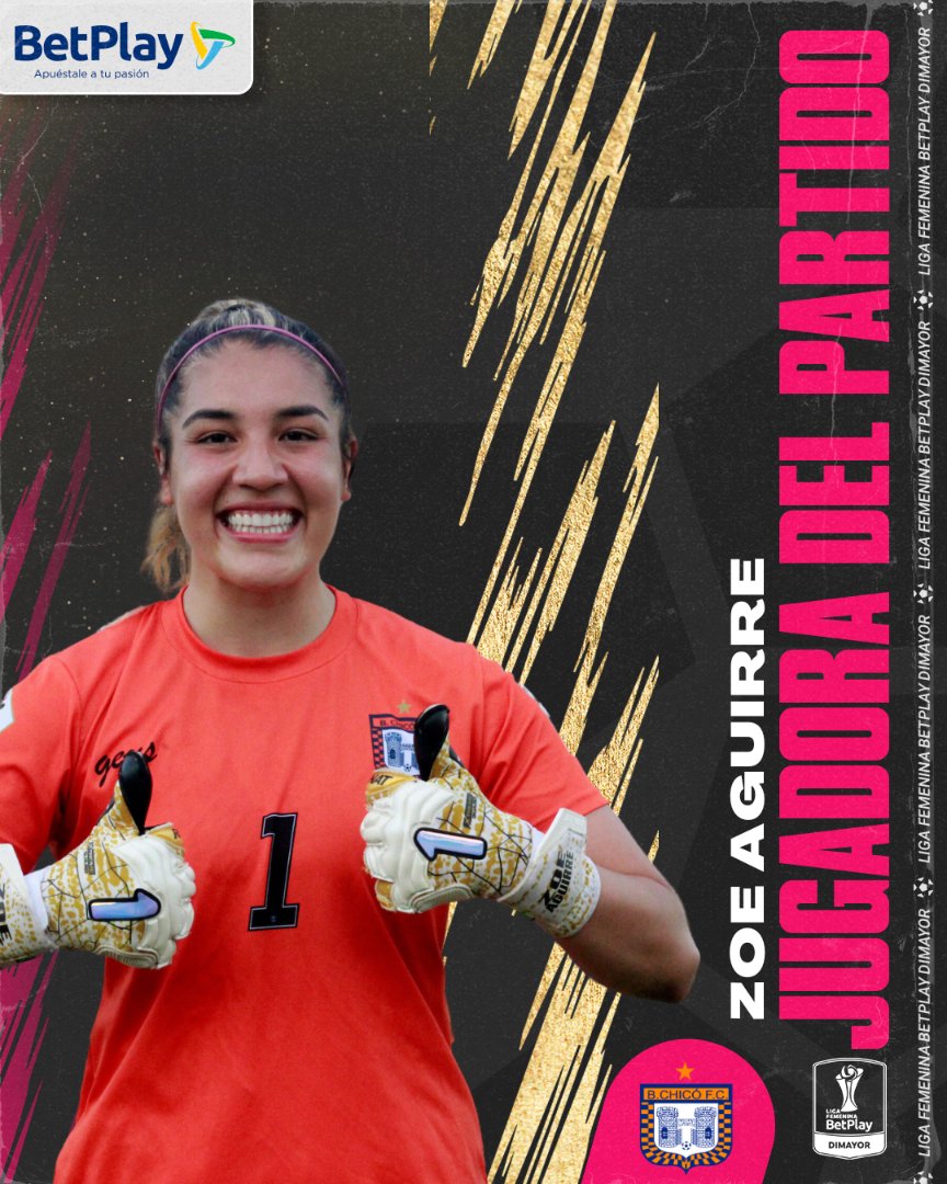 🧤 ¡Zoe Aguirre es nuestra #JugadoraDIMAYOR del partido! Felicitaciones⚽

<a href="/BetPlayCO/">BetPlay</a>