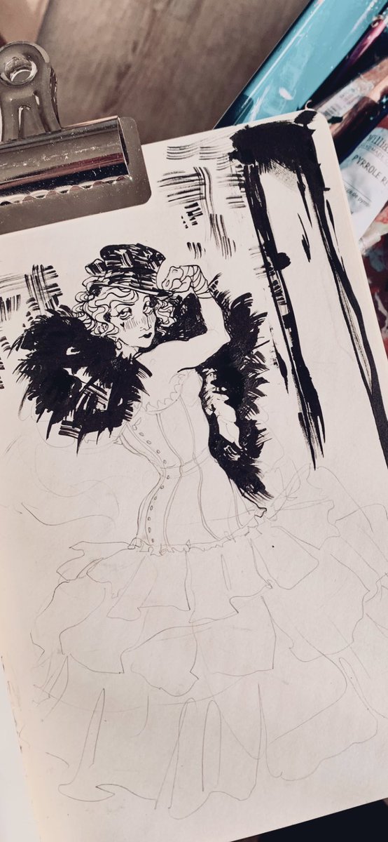 Unoriginal_Ari's tweet photo. Doing some Dark Cabaret inspired ink drawings 

#InkDrawing #penandink https://t.co/EbijEwtUnN