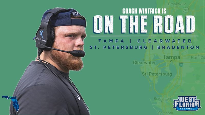 I’m coming in hot starting tomorrow morning! Florida HS recruiting is and always will be a top priority for us at UWF!  #GoArgos #HometownProud