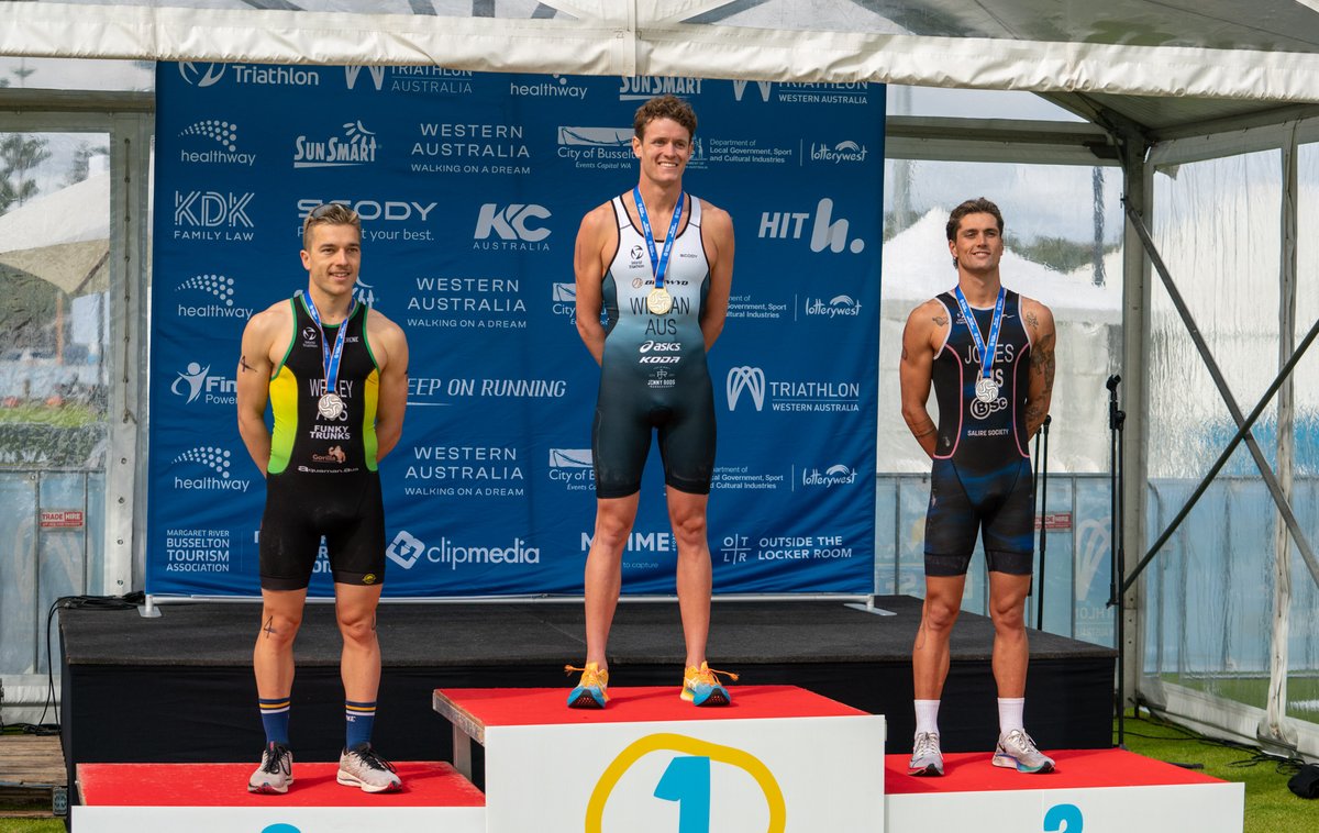 Oceania race news: Top-seed <a href="/lukewillian/">Luke Willian</a> maintained his ranking to take gold at the Oceania Triathlon Cup in Busselton 🥇over the weekend and <a href="/CharMcShane/">Charlotte McShane </a> with back-to-back wins, taking the tape in Western Australia!

Results: triathlon.org/events/event/2…
#Triathlon