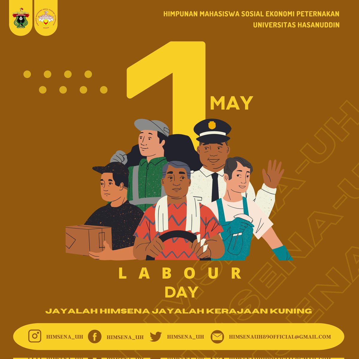 [ 𝗦𝗲𝗹𝗮𝗺𝗮𝘁 𝗛𝗮𝗿𝗶 𝗕𝘂𝗿𝘂𝗵 2023 ]

Hari Buruh, hari di mana kita menghargai perjuangan para pekerja dalam memperjuangkan hak-haknya.

𝙅𝘼𝙔𝘼𝙇𝘼𝙃 𝙃𝙄𝙈𝙎𝙀𝙉𝘼, 𝙅𝘼𝙔𝘼𝙇𝘼𝙃 𝙆𝙀𝙍𝘼𝙅𝘼𝘼𝙉 𝙆𝙐𝙉𝙄𝙉𝙂 

#himsenauh
#hariburuh2023
#universitashasanuddin