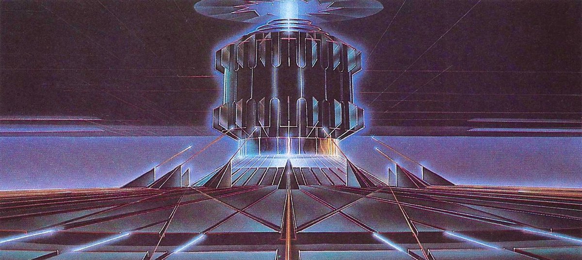 TRON preproduction art by Peter Lloyd, based on a design by Syd Mead.