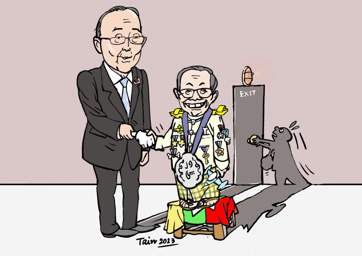 DVB Weekly Cartoon: An ‘elder’ statesman visits the tiny dictator’s fiefdom