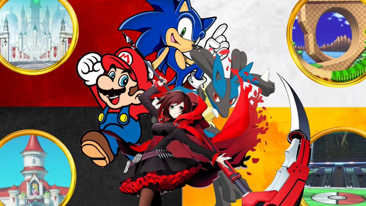 GLYPHPR0DUCTI0N's tweet photo. RWBY Crossover Fan Game Now In Development! #RWBY #RWBYMultiMelee #Sonic #Pokemon #Mario https://t.co/iZcOFazHyY