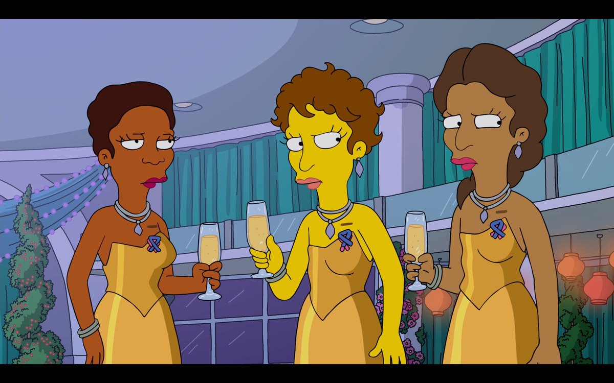reneeridgeley's tweet photo. Even the pink sisterhood gets “blue washed” on @TheSimpsons Thx @BCAction for giving language 2 the use of pink for profit. #bcsm #ASBRS2023 #goingflat @StandTallAFC https://t.co/hyooTEw5S8