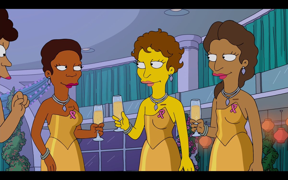reneeridgeley's tweet photo. Even the pink sisterhood gets “blue washed” on @TheSimpsons Thx @BCAction for giving language 2 the use of pink for profit. #bcsm #ASBRS2023 #goingflat @StandTallAFC https://t.co/hyooTEw5S8