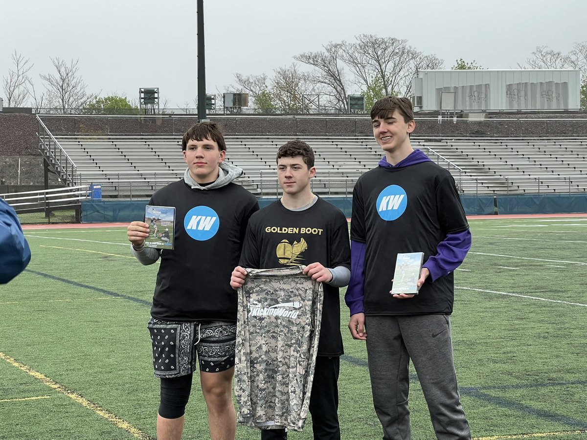 Won golden boot award today at kicking worlds camp