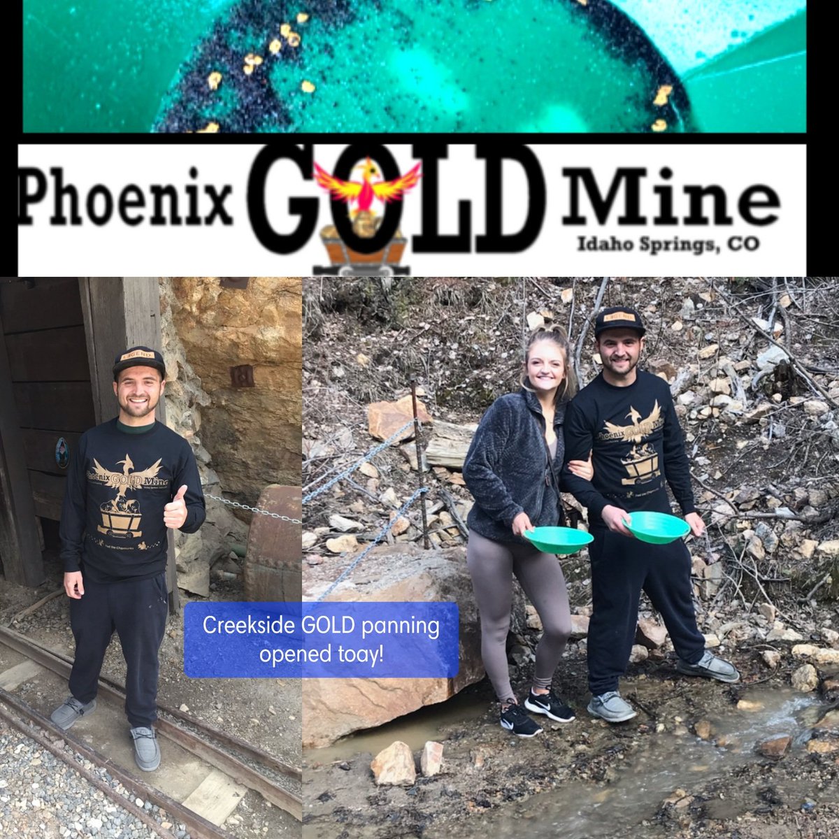 ThePhoenixMine's tweet photo. 😊Thanks for visiting us! Fun times today, tour &amp; creek panning! #phoenixgoldmine #goldpanning #tour #gold https://t.co/MwJalxjbAC