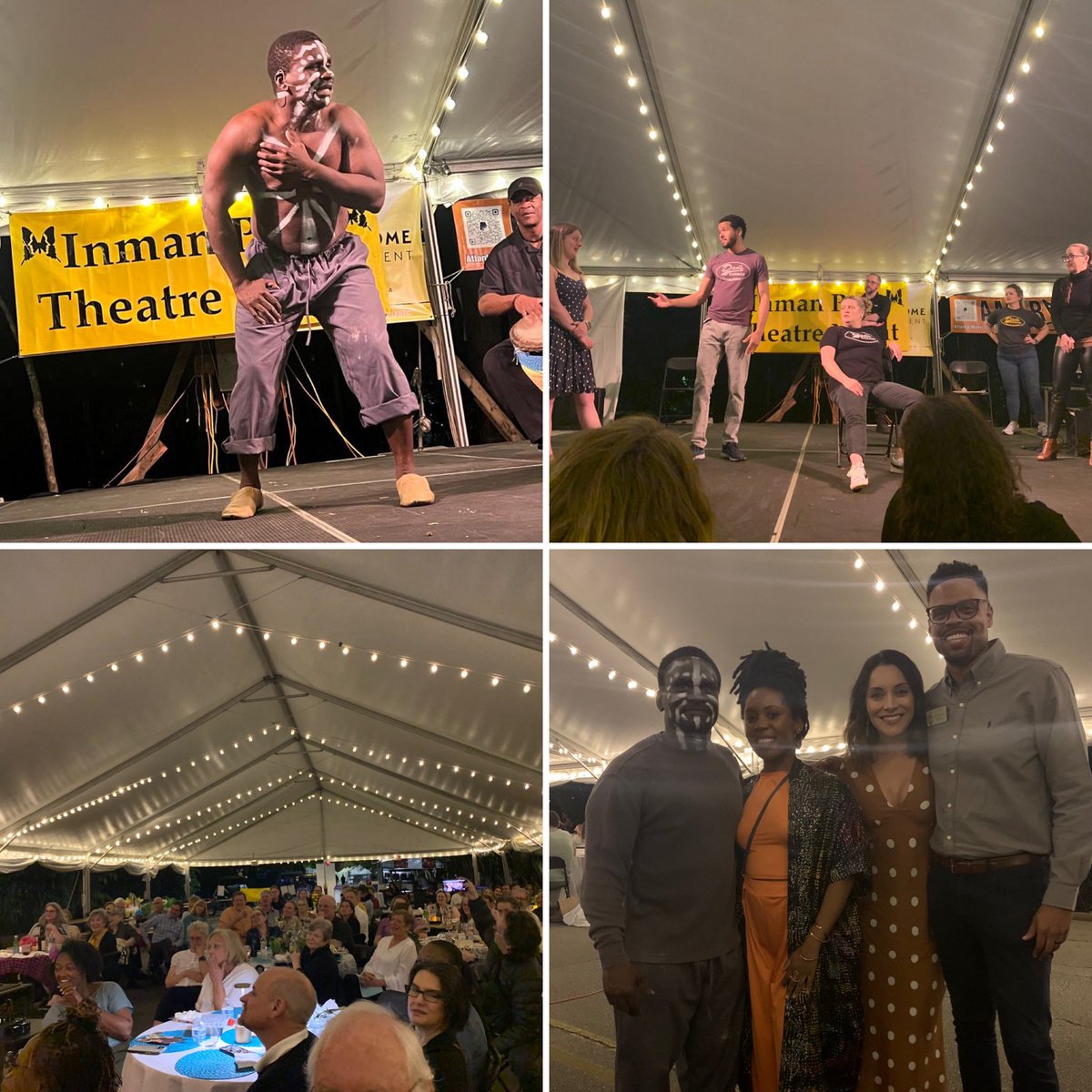 Another amazing Inman Park festival in the books! Theater night was a hit last night in support of @dads_garage @horizontheatre @7StagesATL — and an unexpected reunion with old friends off stage.