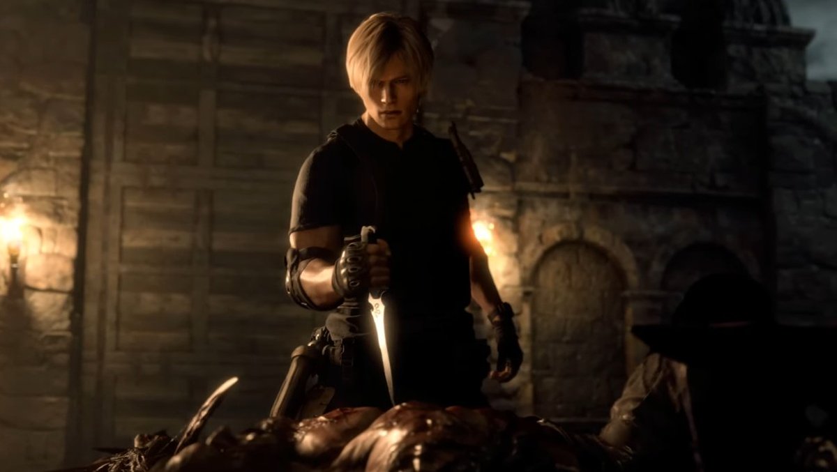 Resident_bio's tweet photo. The moment Leon stopped being a "rookie." Krauser even calls him by his name rather than Rookie for the first time in the entire game. THIS is the Leon we see in every game hereinafter.
#REBHFun #ResidentEvil4 https://t.co/iJcsvQTXda