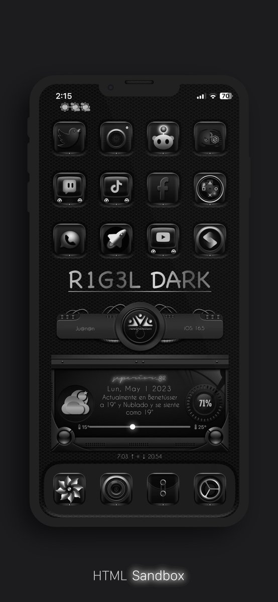 gamingdesepe's tweet image. #HTMLSandbox theme by @Dazednconfuzed4 with @daddykool666 overlays modded by me
#R1G3L icons by GearofwarsJLAM modded by me
Thanks to the #iNNOVATION team for their hard work 💪🏼💪🏼💪🏼