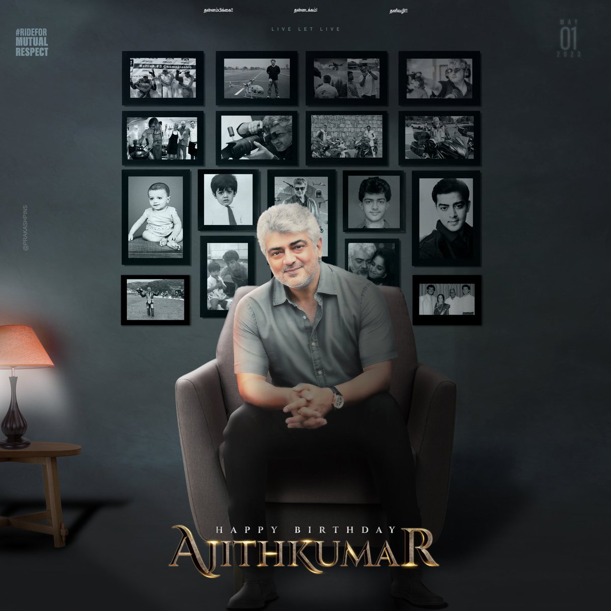 Sridhar1668's tweet photo. @LycaProductions Happy Birthday #Thala #AK #HBDAjithKumar https://t.co/lWsdEk9X0n