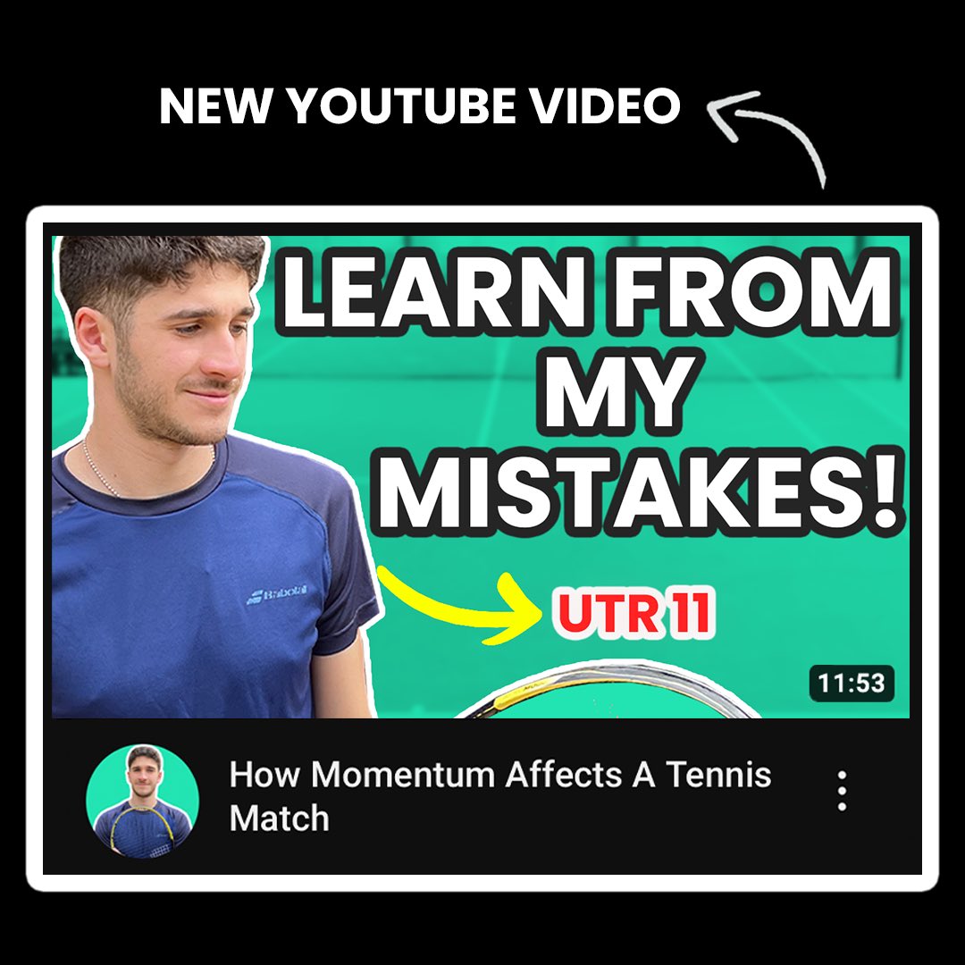 camprice99's tweet photo. New YouTube video out now. Going through a recent 3 set match I played with a lot of momentum changes. https://t.co/N1sJD8b9I9
