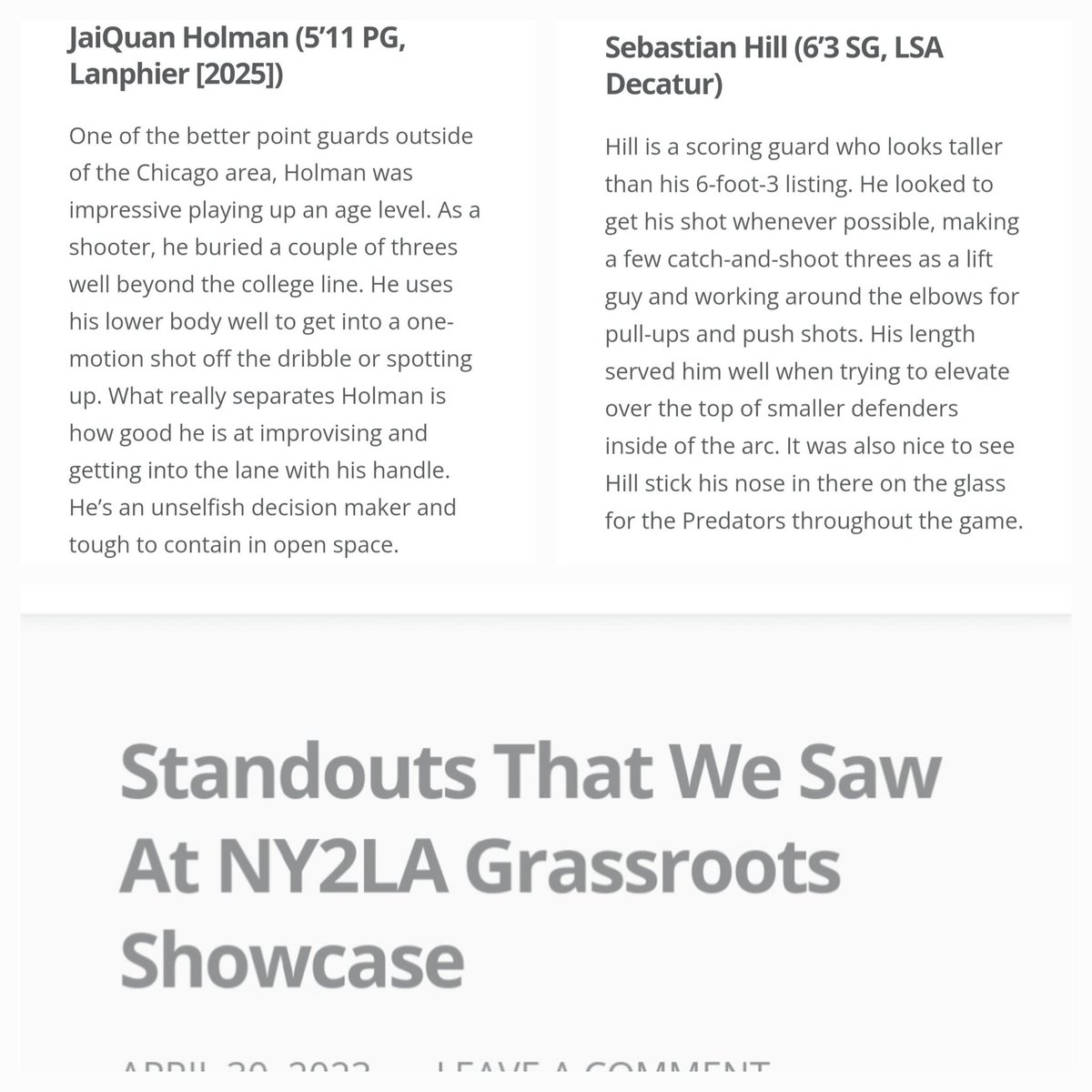 Marques217Hoops's tweet photo. S/O @JaiQuanHolman & @bazhillfor3. I've seen a lot of growth game by game from these 2. Definitely two guards to know in the Midwest & follow on the @ny2labasketball @ny2lasport. Great job by @ILHoopProspects on the coverage this weekend
#STACKINDAYZ
#TREADMILLMENTALITY https://t.co/LO3Rysf8m7