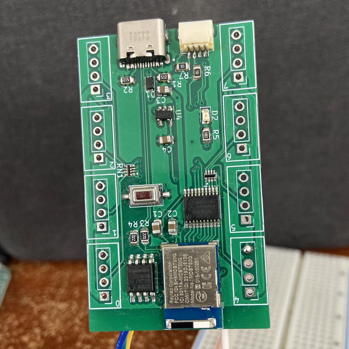MarkKomus's tweet image. What started with my needing a new CPU fan resulted in a new case with aRGB fans. My motherboard didn’t support aRGB so rather then buy a controller for $20 I spent $100 making my own!
nRF52840 for BLE with level shifting logic running #circuitpython