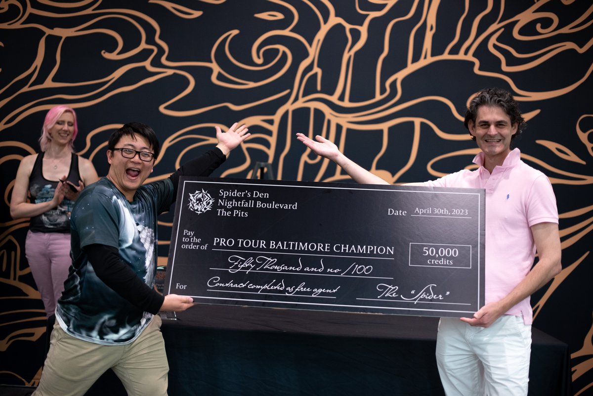 fabtcg's tweet photo. That's a wrap on Pro Tour: Baltimore! Thank you all for coming together in the Flesh and Blood for another great tournament.

Catch the play by play of the thrilling Pro Tour finale in the Live Blog:

https://t.co/8FazVzNWzt https://t.co/aY1DB8BlMG