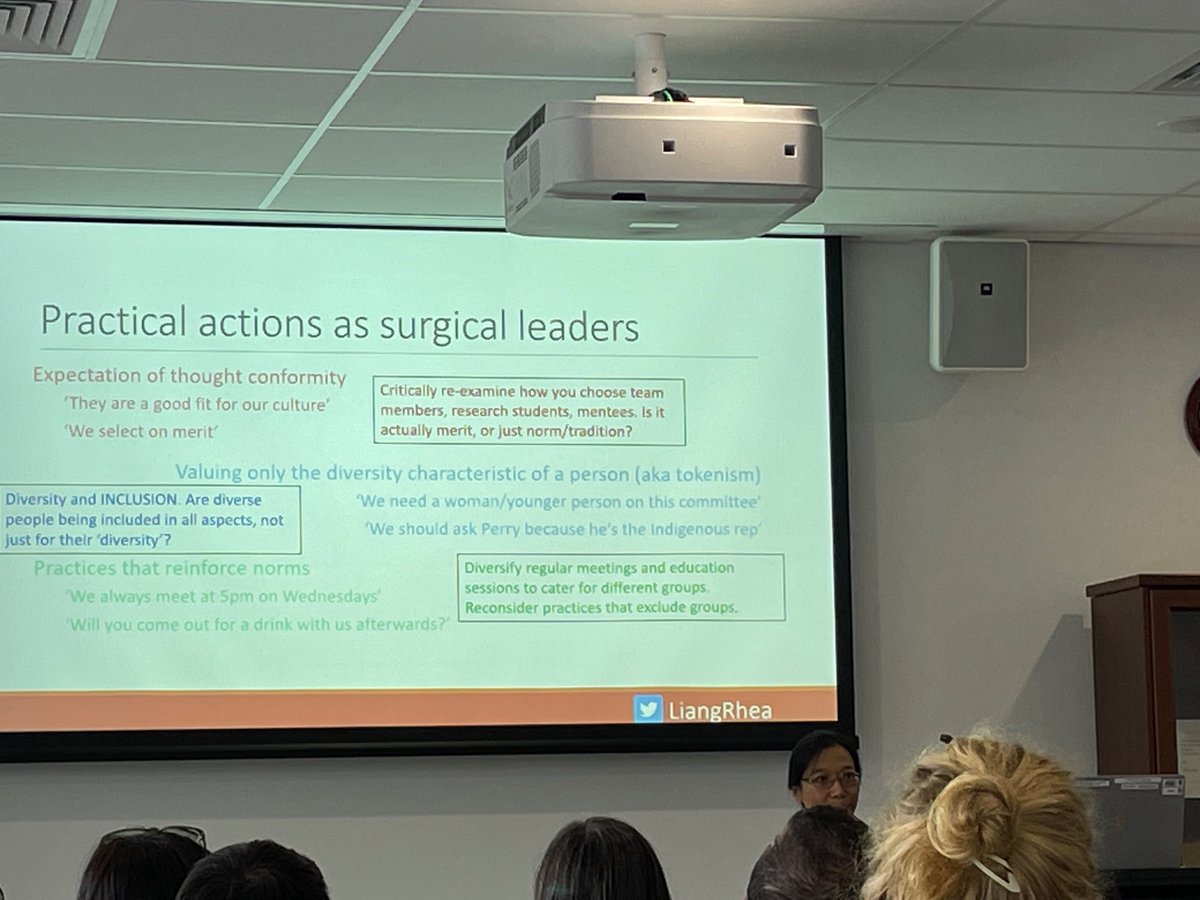 DrLolaFayanju's tweet photo. “You get very different attendance for journal club if it is held on a Sat morning next to a park than at 5pm on a Wednesday at a pub.” 
✅ Don’t  exclude primary caretakers
✅Don’t exclude teetotalers. 
How to foster *inclusion* of intersectionally diverse folx in surgery. #DCAS https://t.co/6jacgu2i5o