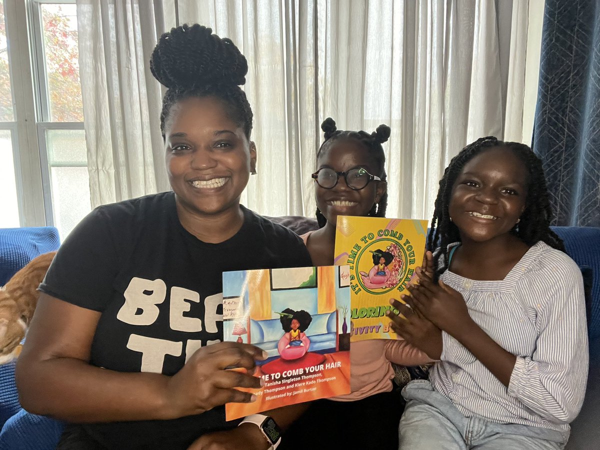 singleton127's tweet photo. @TracieDHall1 @TIME Congratulations! Your words resonated with me &amp; Your Speech was powerful Libraries are important. Thank you for your dedication to fight so that #FreePeopleReadFreely  My daughters and I wrote It’s Time To Comb Your Hair and It is registered at The Free Library of Philadelphia https://t.co/eUQqkft8AL