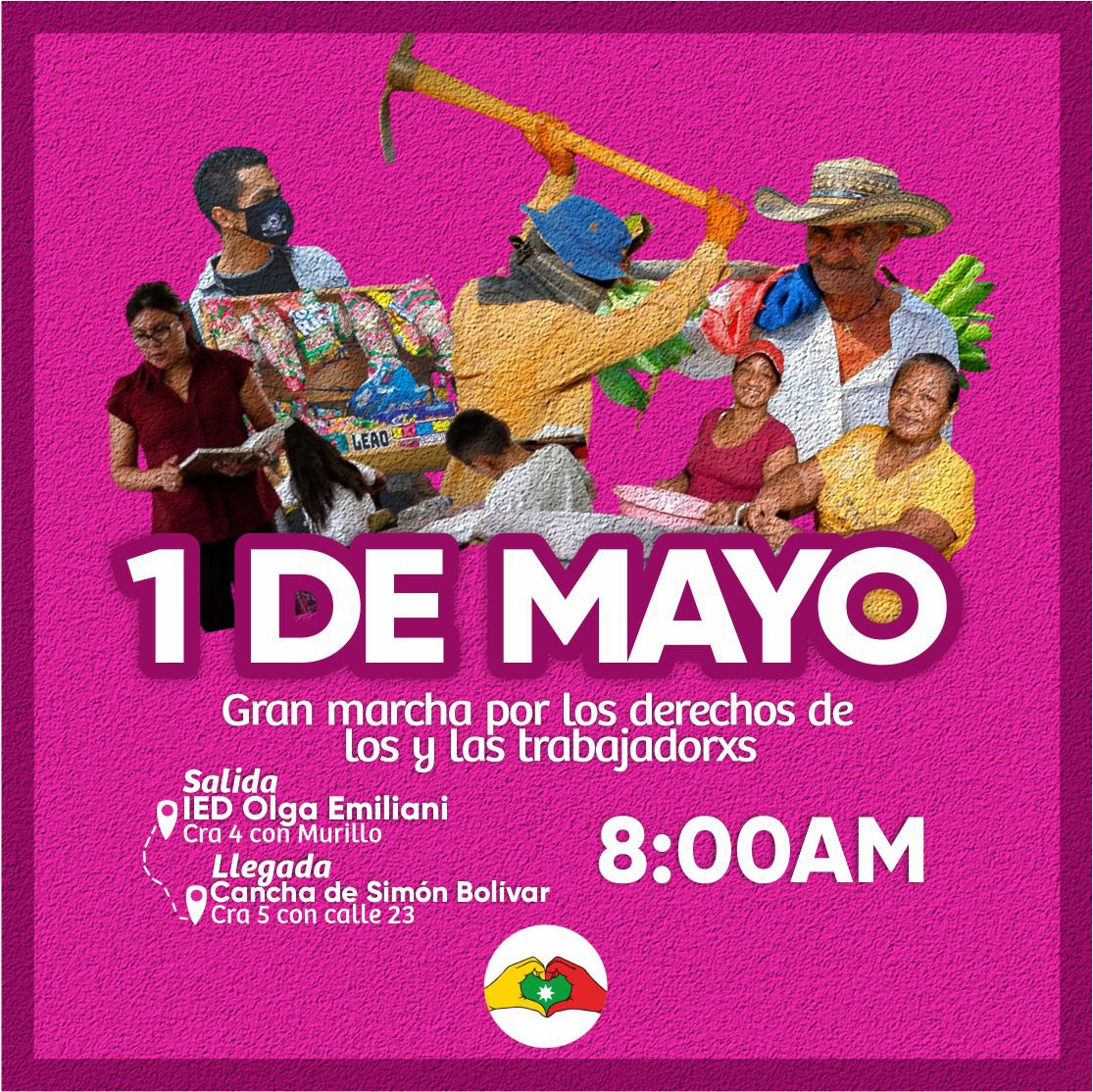 baqenelcorazon's tweet photo. Métale a la marcha, Métale al tambor, métale que traigo un pueblo en mi voz✊🗣️. #primerodemayo #barranquilla https://t.co/mZRUfZowUL