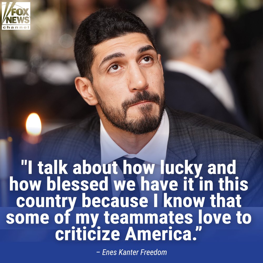 FoxNews's tweet photo. FREEDOM CAUCUS? Ex-NBA star @EnesFreedom teases a potential run for Congress
https://t.co/cKeO1loSQP https://t.co/Ce8aiojy35