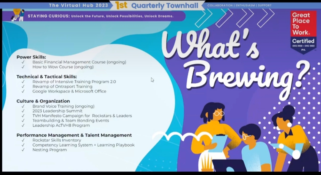 virtualhubltd's tweet image. The Virtual Hub's Quarter 1 2023 Town Hall was an unparalleled 🎉 success!

Here's 🥂 to staying curious, unlocking the future, and dreaming big dreams together! ✨

#thevirtualhub #virtualassistant #virtualteam #townhall #stayingcurious
