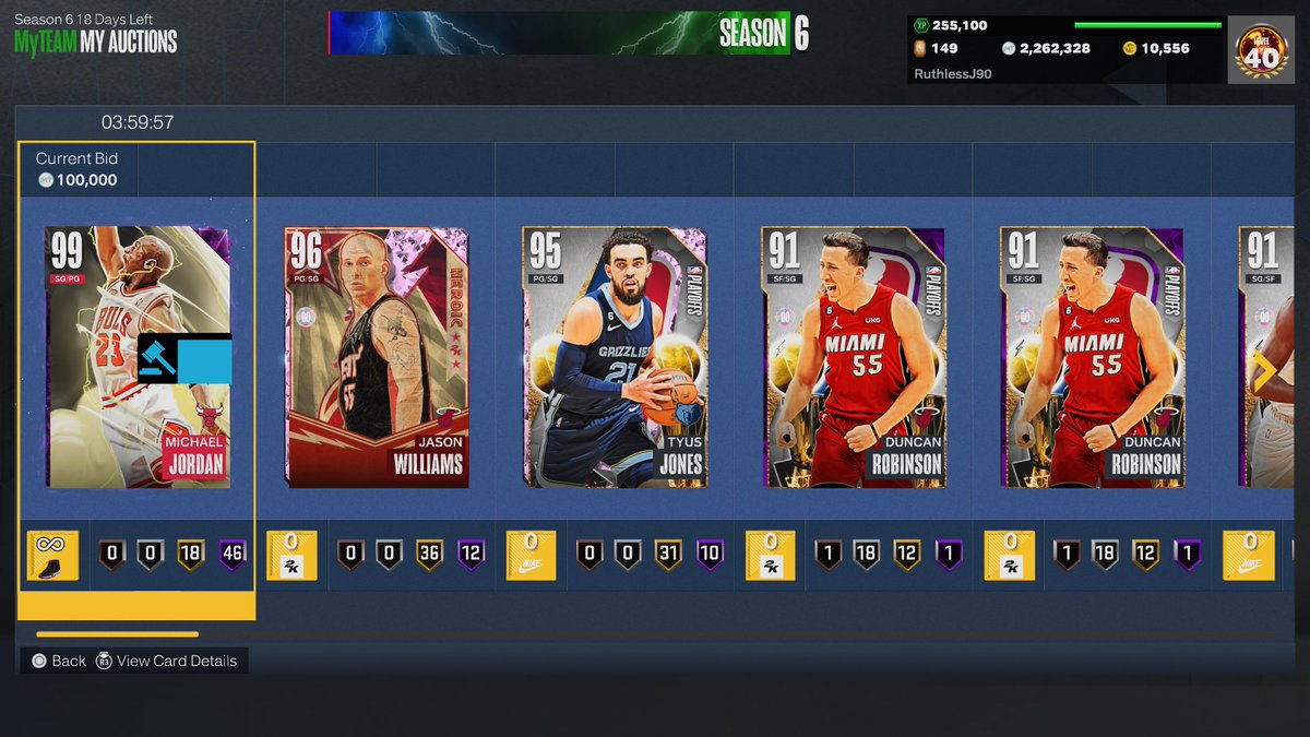 2kRuthless's tweet image. Time for the mj piece to go. Bid it up. #MTmanagement #PS5Share, #NBA2K23