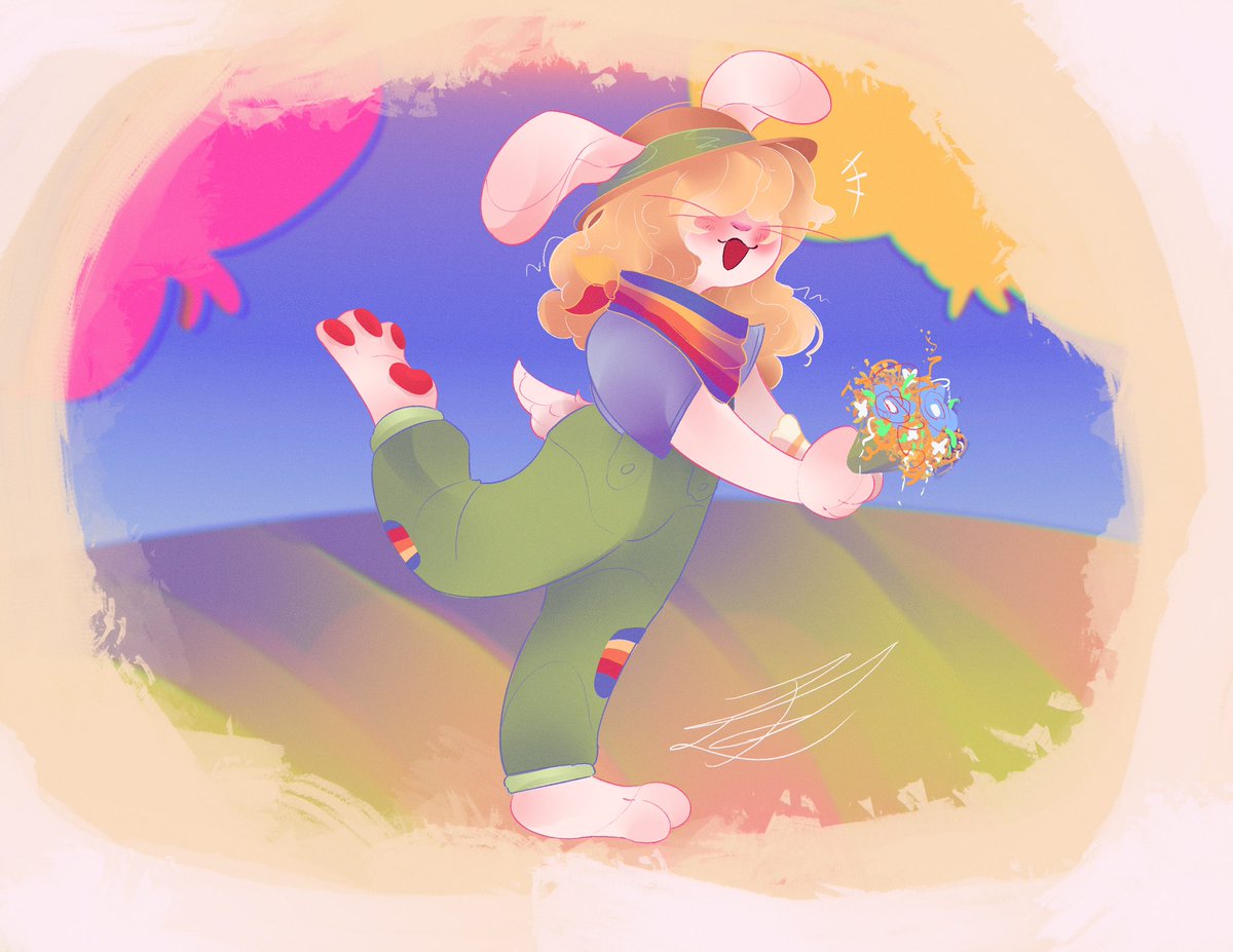 OttieTottie's tweet photo. Commission of @lauralie_2 bunny oc! They are very cute #welcomehome #oc https://t.co/mdvRgecBEo