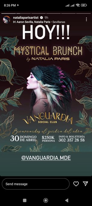 See you tonight! 🔥🔥💨💨
The party looks delicious!  @NataliaParis_ 🔥🔥 💨💨
KM  Llanogrande.
Let's go until