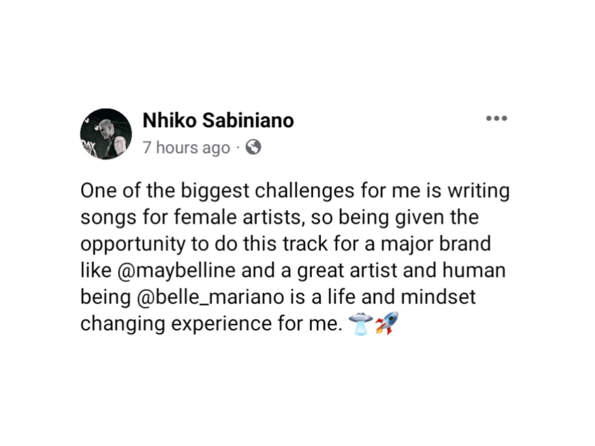 _donbellemyloml's tweet photo. 'great artist and human being' 🤍

BELLE MARIANO TAKE IT HIGHER

#MaybellineSkyHighPH
#SkyHighTakeItHigher
#BelleMariano https://t.co/egquKWdkLH