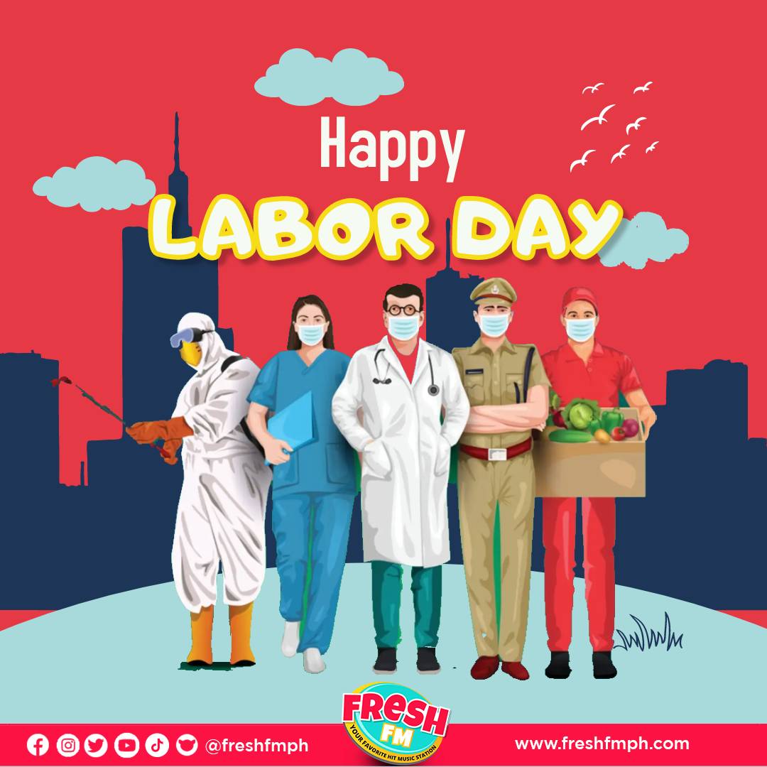 Ang buong FReSHquad ay sumasaludo sa lahat ng manggagawang Pilipino sa buong mundo! 🛠️

Isang pagbati mula sa ating FReSH FM! Your Favorite Hit Music Station!

#LaborDay2023