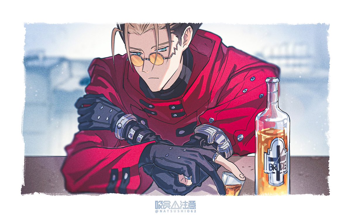 「𝐂𝐡𝐞𝐞𝐫𝐬  #TRIGUN #トライガン」|吸食注意のイラスト