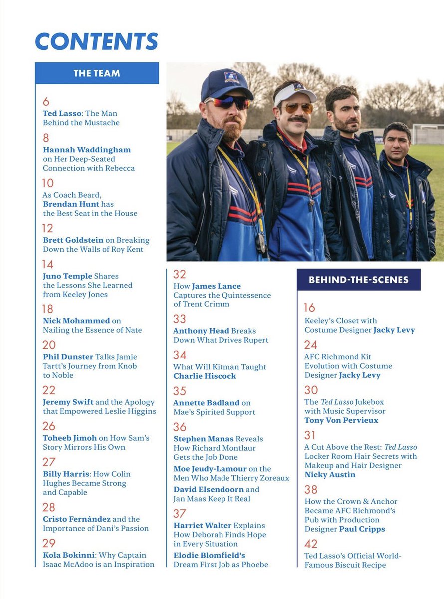 ralph_goducks's tweet photo. With this weeks Emmy Magazine voters will get the ultimate, exclusive #TedLasso magazine. From personal messages each cast member wrote + exclusive photos they sent in, the history of the #Believe sign, and the official biscuit recipe - this is every #TedHeads dream edition. #FYC https://t.co/LBnMyEIZid