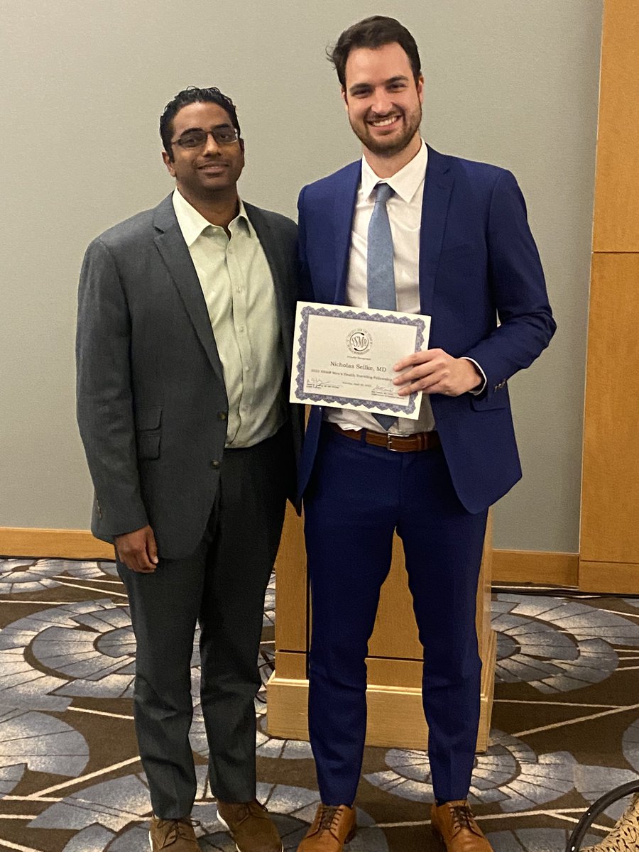 Erin Jesse (@erinjessse) on Twitter photo So proud of my co-resident <a href="/NickSellke/">Nick Sellke</a>, a 2023 SSMR Men’s Health Traveling Fellow! And shout out to <a href="/DrNannanT/">Dr. Nannan Thirumavalavan</a>, one of the best mentors around 🏅🩺 <a href="/CaseUrology/">University Hospitals Urology Institute</a> <a href="/SSMR_malefactor/">Society for the Study of Male Reproduction</a> #AUA2023 So proud of my co-resident <a href="/NickSellke/">Nick Sellke</a>, a 2023 SSMR Men’s Health Traveling Fellow! And shout out to <a href="/DrNannanT/">Dr. Nannan Thirumavalavan</a>, one of the best mentors around 🏅🩺 <a href="/CaseUrology/">University Hospitals Urology Institute</a> <a href="/SSMR_malefactor/">Society for the Study of Male Reproduction</a> #AUA2023