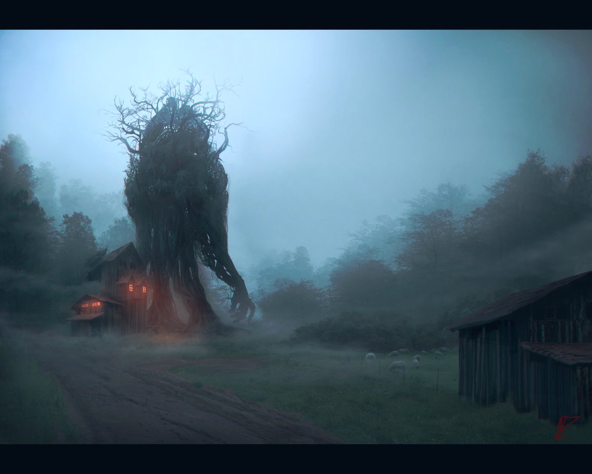 Creepy Environment illustration I drew up. 

#illustration #gameart #gamedesign #digitalart #enviornmentdesign #conceptart