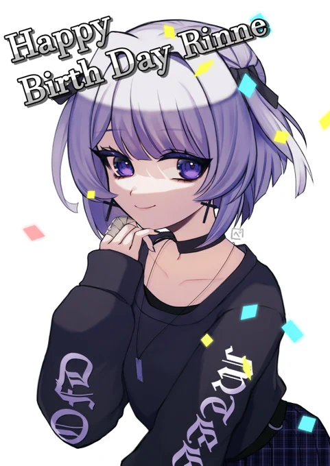ご依頼で輪廻様(@ rzxmq)への誕生日プレゼントイラスト描かせて頂きました 。 #rzxmq #RinneArt
