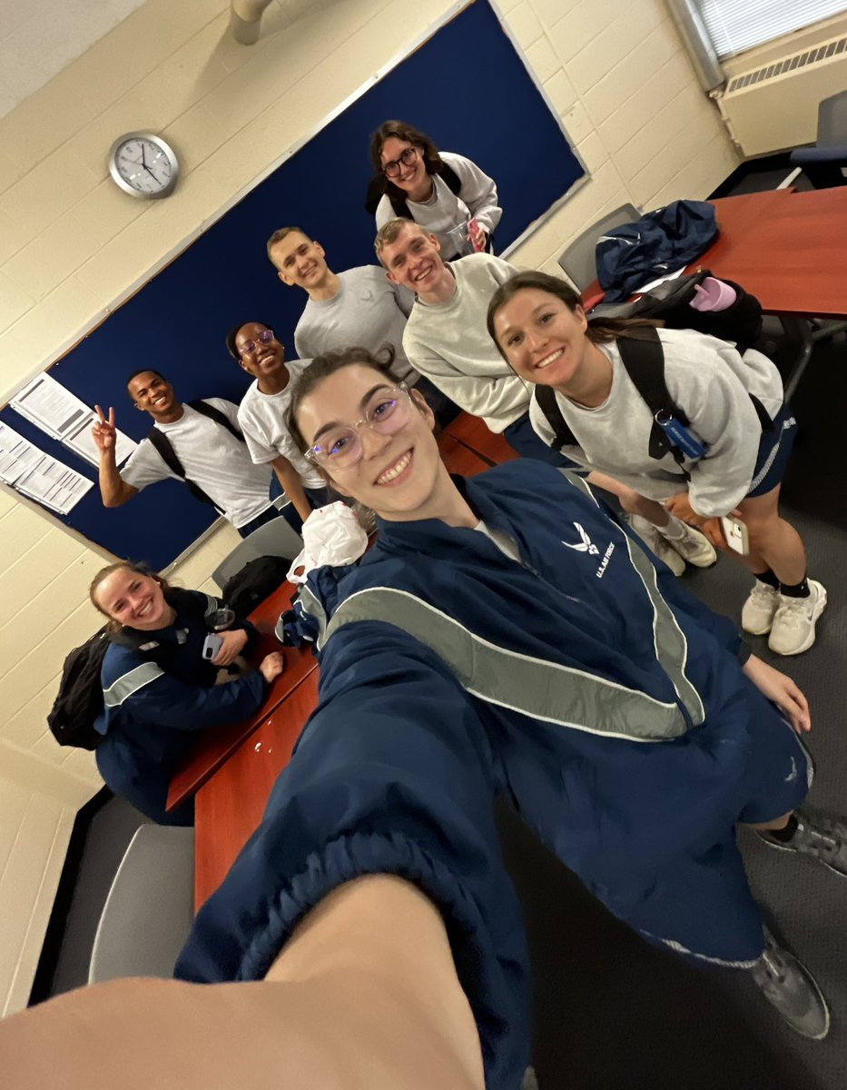 AFROTCDet605's tweet photo. These 8 leaders are one step closer to becoming active duty Air Force officers! Last class for the seniors and we couldn't be more proud of the grit they’ve shown along this journey! 

If you’d like to attend the commissioning ceremony, sign up here: https://t.co/MdcT0eaTee https://t.co/2vJtCrVsi9