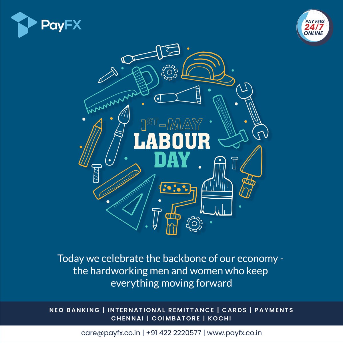 payfxcbe's tweet photo. Happy Labour Day!

#laborday #labourday #workersday #happymayday #mayday #hardworking #celebratemayday https://t.co/VznBixSkyX