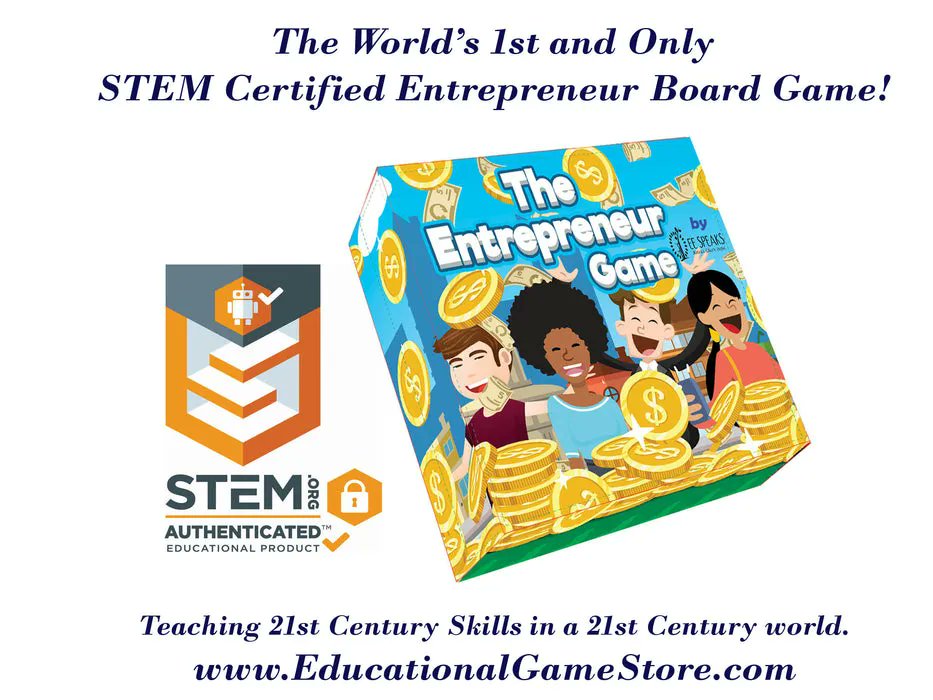 EntrpBoardGame's tweet photo. INVENTOR BIRTHDAY SALE!
Get 25% OFF of the Newsweek Magazine's BEST IN STEM Game, The Entrepreneur Game by EESpeaks!

Use This Link For Discount...only good until Midnight tonight!
https://t.co/qvTbrwJNUt!?redirect=%2Fproducts%2Fthe-entrepreneur-game-by-eespeaks https://t.co/GymZ0LbtjO