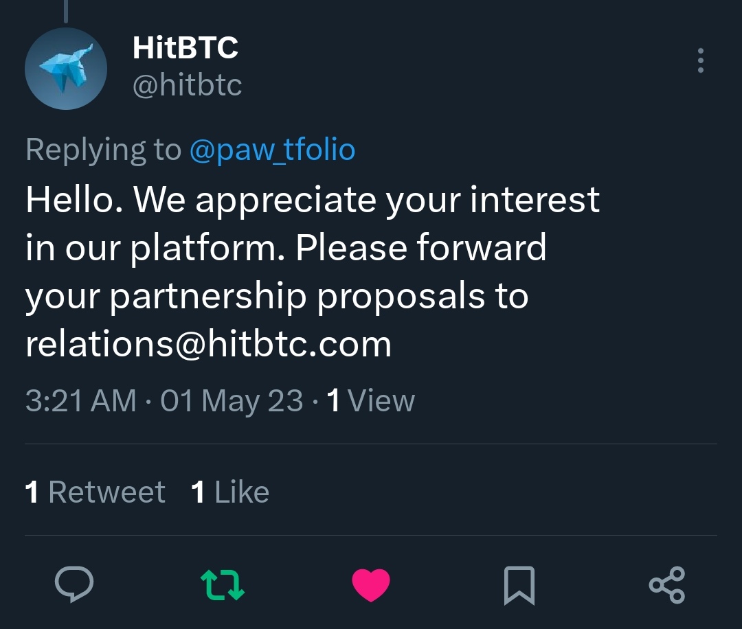 paw_tfolio's tweet photo. Hello Good Morning everyone💪, #PAWFAMILY #PAWSWAP $PAW @PawChain @Remi_GrL @Dezaxe @RyboshiNakamura @PawKishi kindly please contact @hitbtc for listing #PAWSWAP $PAW to their platform, strong 💪💪💪 unite👊👊👊 LOVE ❤️❤️❤️ peace💯💯 RT,,, #PAWFAMILY https://t.co/2TwJUNGVQz