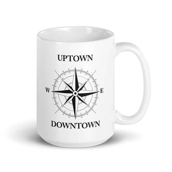 brooklynmugs's tweet image. &quot;Wait, there&apos;s no North or South in New York City? Just uptown and downtown? I guess my sense of direction is about to get even more confused than it already is 🤔 Thank goodness for my trusty NewYorkMugs to help me navigate! #Uptown #Downtown #NYCProblems solved 👍😂&quot; #brookly…