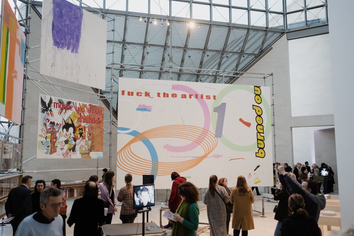 mudamlux's tweet photo. We are #OpenToday, 10 am – 6 pm. You may book a table at pure. (+352 453785–970), take part in a #guidedtour in Luxembourgish at 4 pm, or just stroll on your own through the current #exhibitions of #MichelMajerus, #PeterHalley, @tourmaliiine and #MudamCollection. https://t.co/FOEO6xgLbm