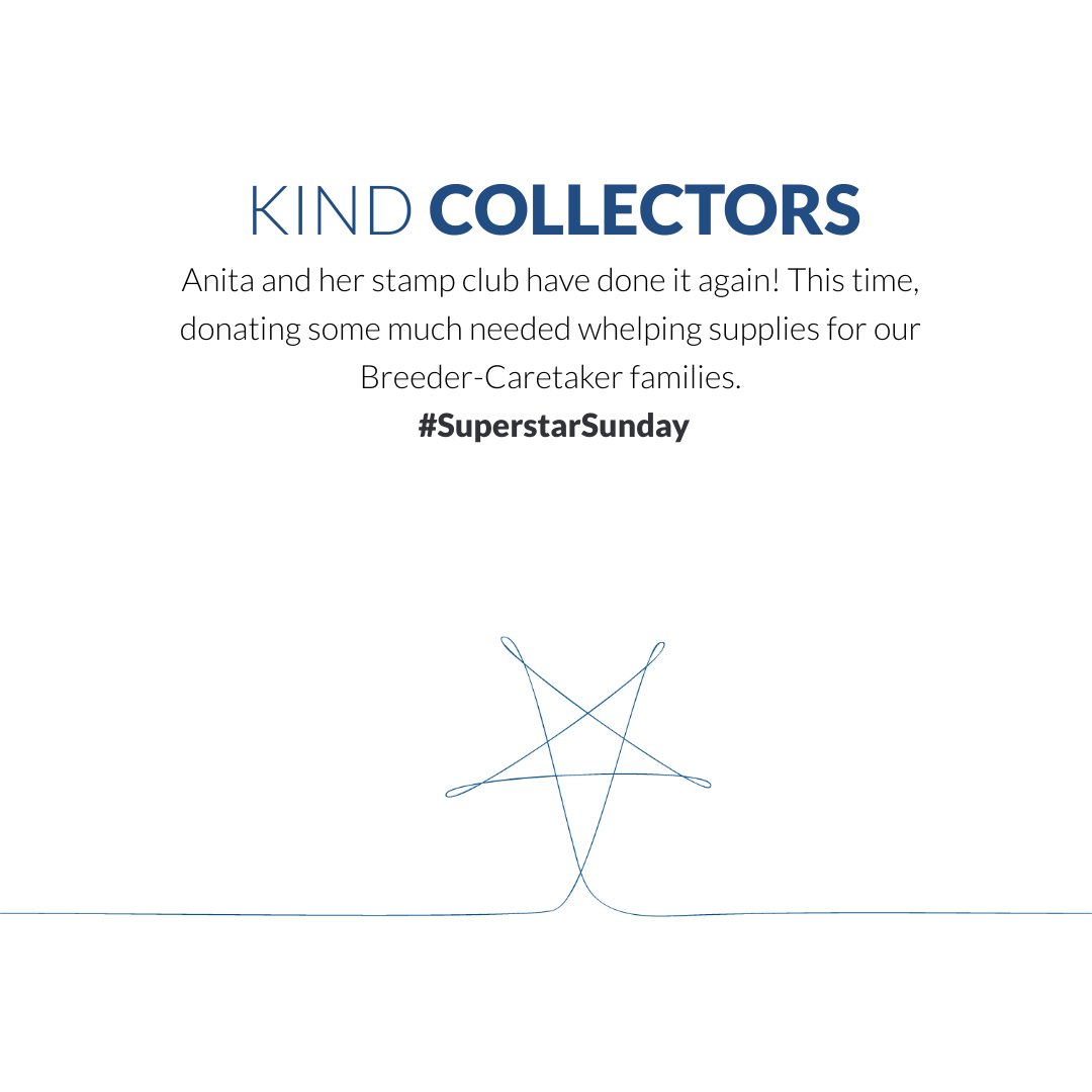 PADSdogs's tweet image. They have done it again! Today we are doing another #SuperstarSunday shoutout to the amazing Anita and her stamp club for purchasing some much needed whelping supplies for our Breeder-Caretaker families. #PADSDogs #PADSVolunteersRock