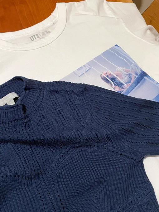 骨ストで胴短いですがそこまで変に見えないと思う あとUNIQLO×ソフィア・コッポラ監督のUTも買いました。