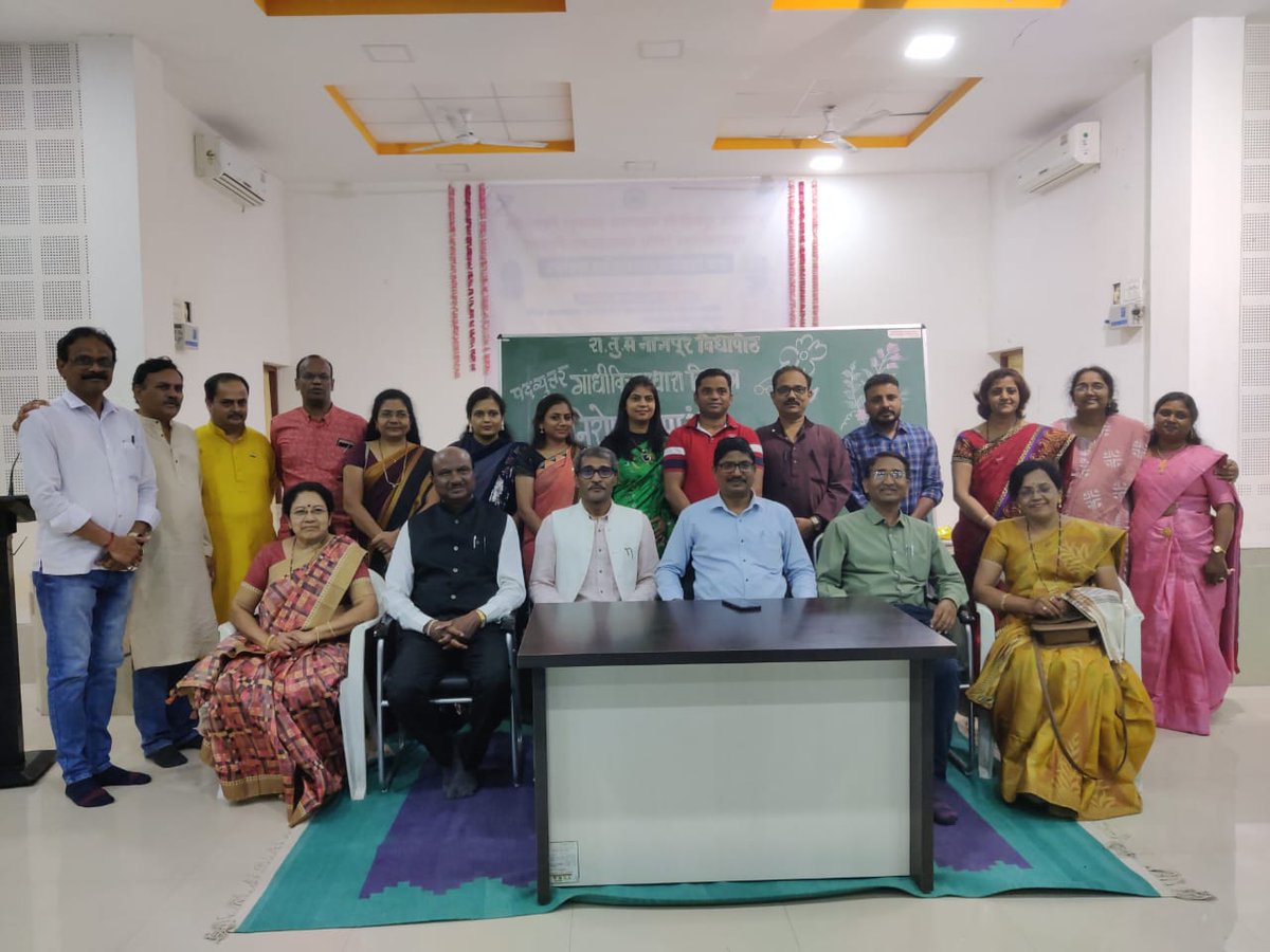 pskadu's tweet photo. Felicitation at Post Graduate Department of Gandhian Thought, RTM Nagpur University, Nagpur. during farewell of 2nd year PG students batch of 2023. Wished students for excelling in the exam and adviced work for spreading SUSTABLE THOUGHTS of Gandhiji in society. @rtmnu #nagpur https://t.co/skwn6MqiFa