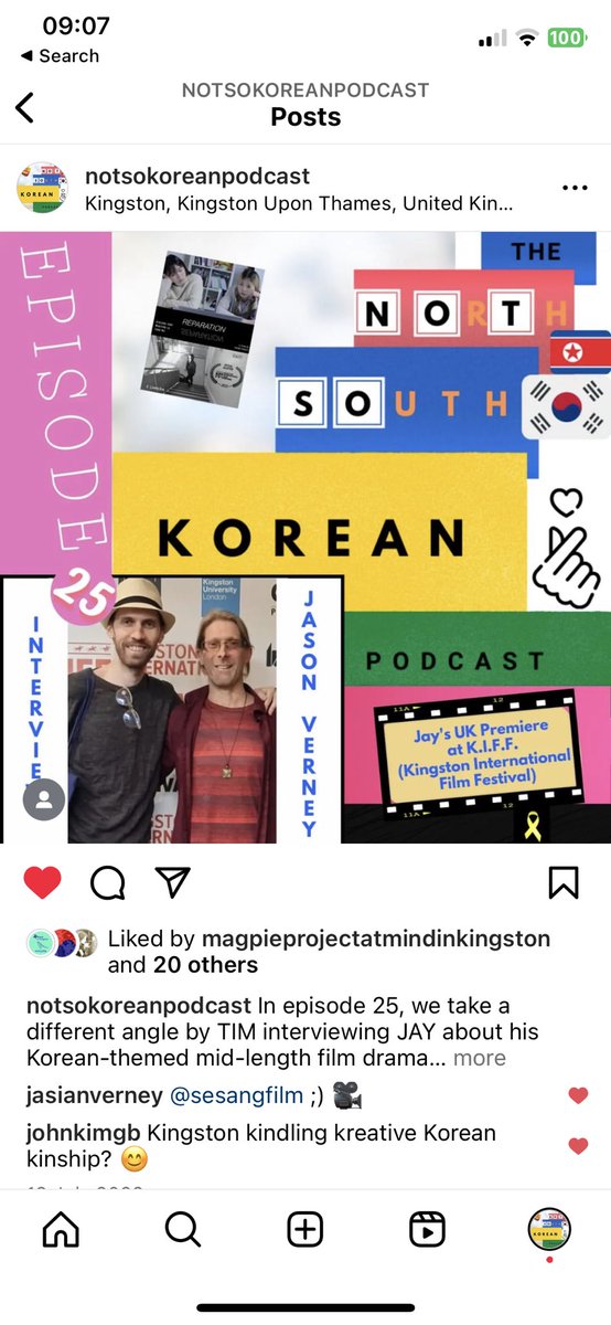 We have a New Series COMING!  For now, here’s an episode you may have missed, at least via the Twittersphere!  

Tim interviewed Jay (aka @NativeNomadPics / @MiniMiniMovies;) 
#NoSoKoPo #NotSoKoreanPodcast #KoreanCulture #SouthKorea #OneKorea #IndependentFilmmaking #JasonVerney