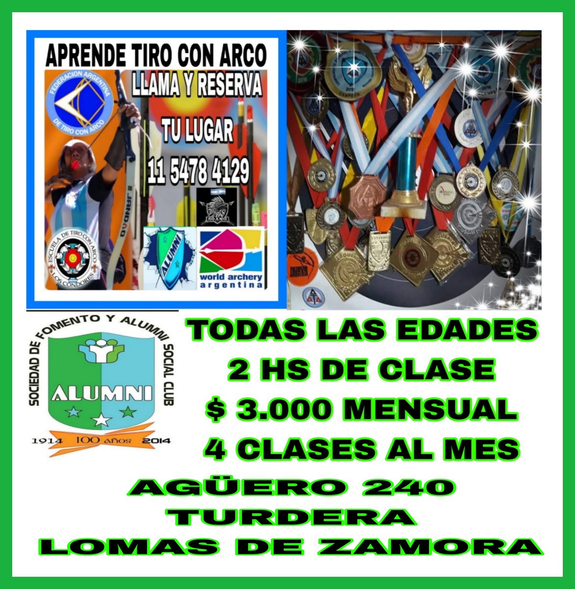 LOSCONDORES1's tweet photo. NUEVA INSCRIPCIÓN, ESCUELA DE ARQUERÍA 
LOS CONDORES, 
CUPOS LIMITADOS, TE ESPERAMOS ....
15 5478 4129,
 ¡¡¡ reserva ya tu lugar !!! https://t.co/g1FjVFpB3j