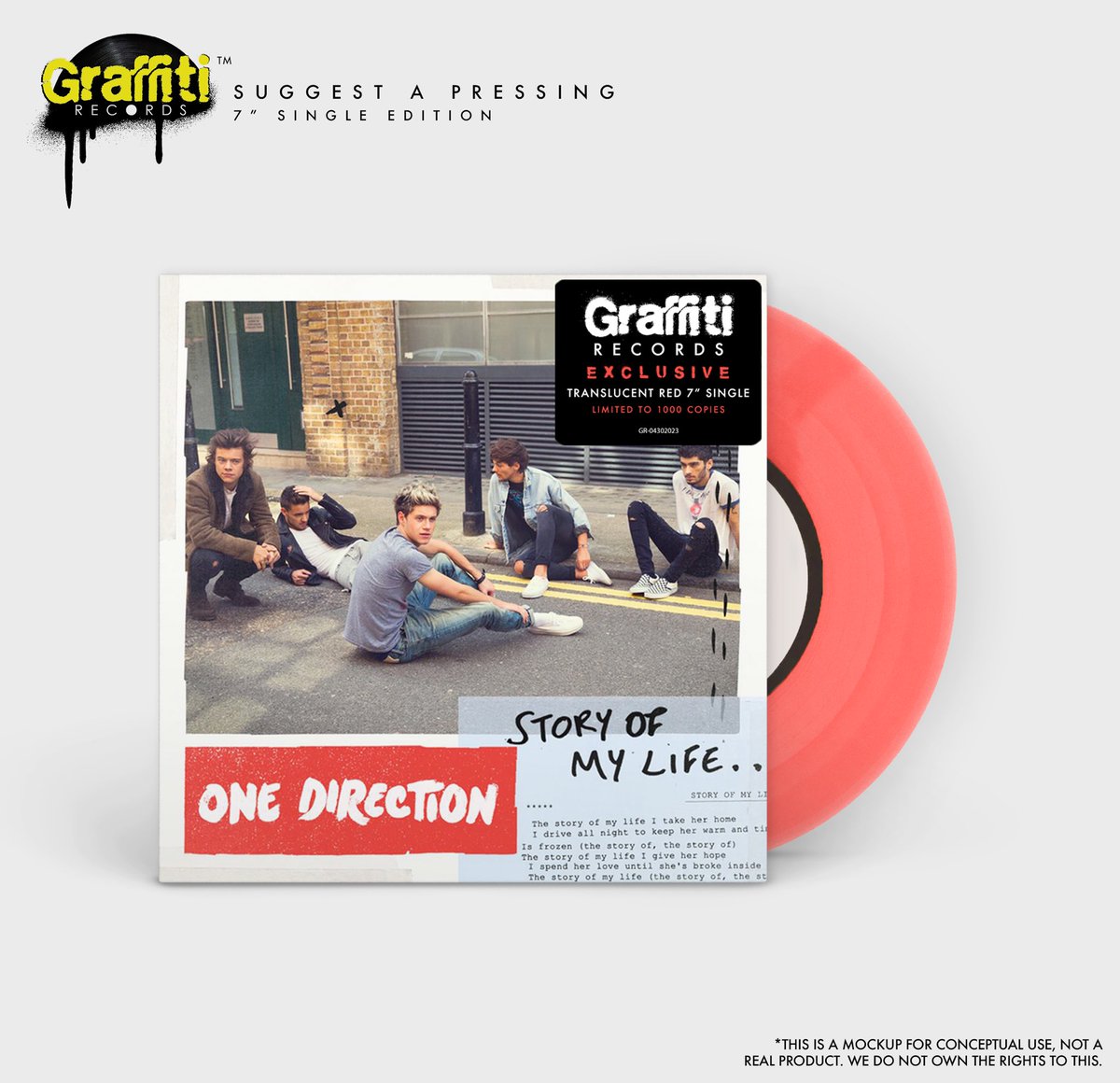 GraffitiRS's tweet image. SUGGEST A PRESSING (7” Edition) :
One Direction - Story of My Life vinyl.

#onedirection #storyofmylife #vinyl #SuggestAPressing