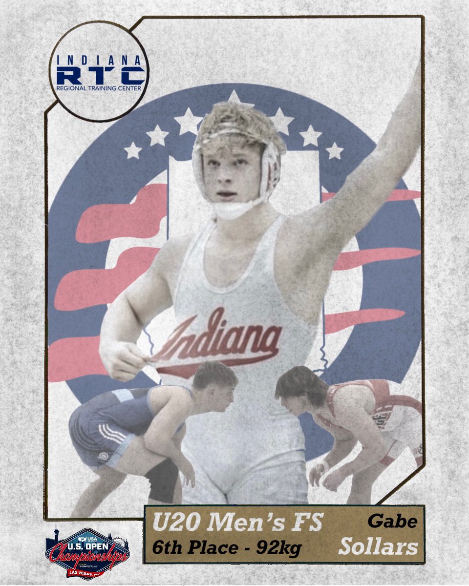 indianartc's tweet photo. Gabe Sollars
6th Place - 92kg - U20 Freestyle Nationals!

Gabe is also qualified now for U20 World Team Trials which will be taking place on June 3rd &amp; 4th in Geneva, Ohio! https://t.co/TVCeSKEe7c